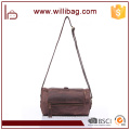 Hotsale Trend Genuine Leather Rolling Messenger Bag